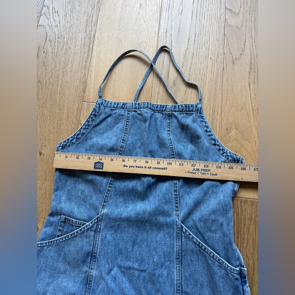 RARE 90’s american eagle denim maxi dress sleeveless womens 8 - Picture 3 of 6